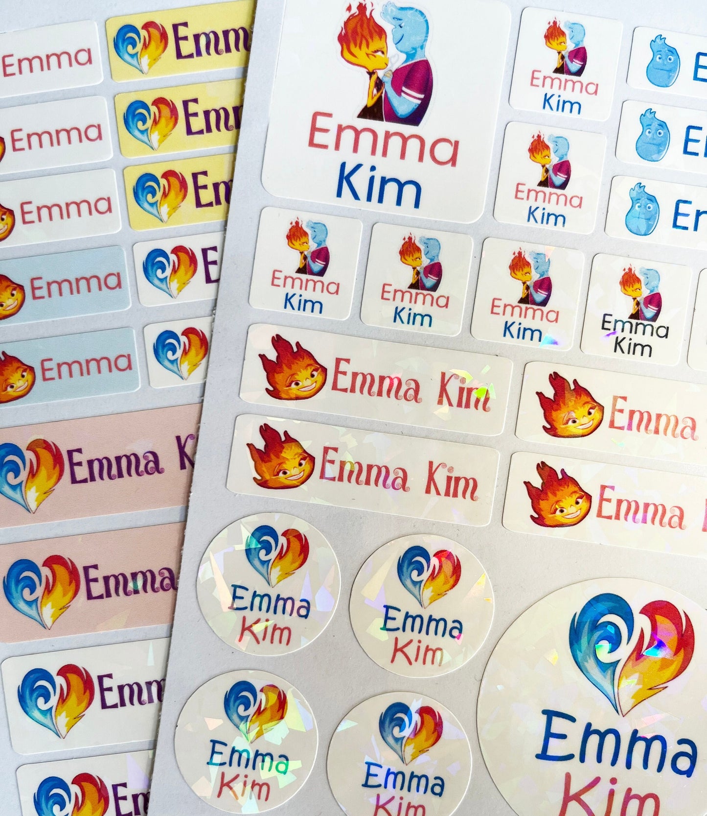 Elemental Custom waterproof name sticker