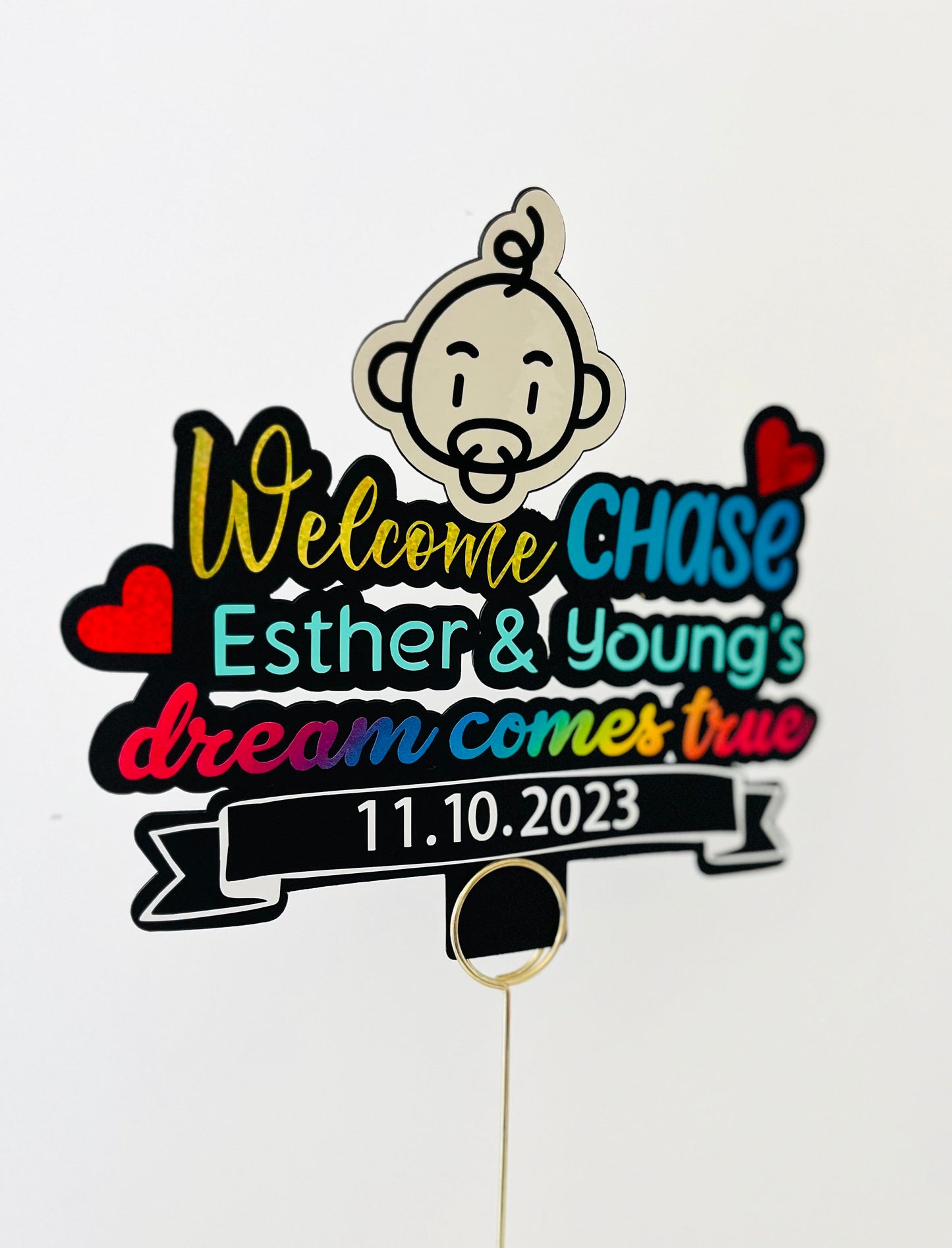 Welcome baby Message gift, Babyshower Message gift