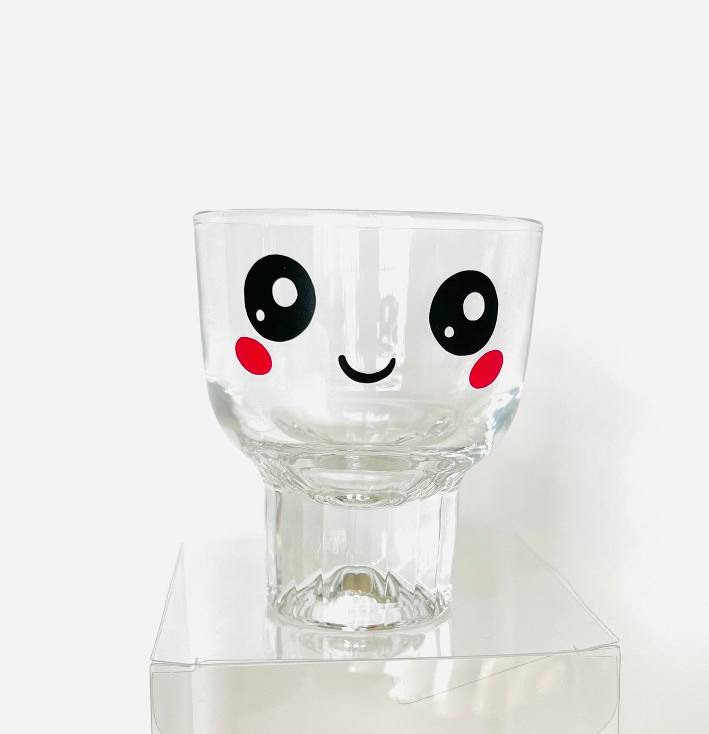 kawaii face drinking glasses