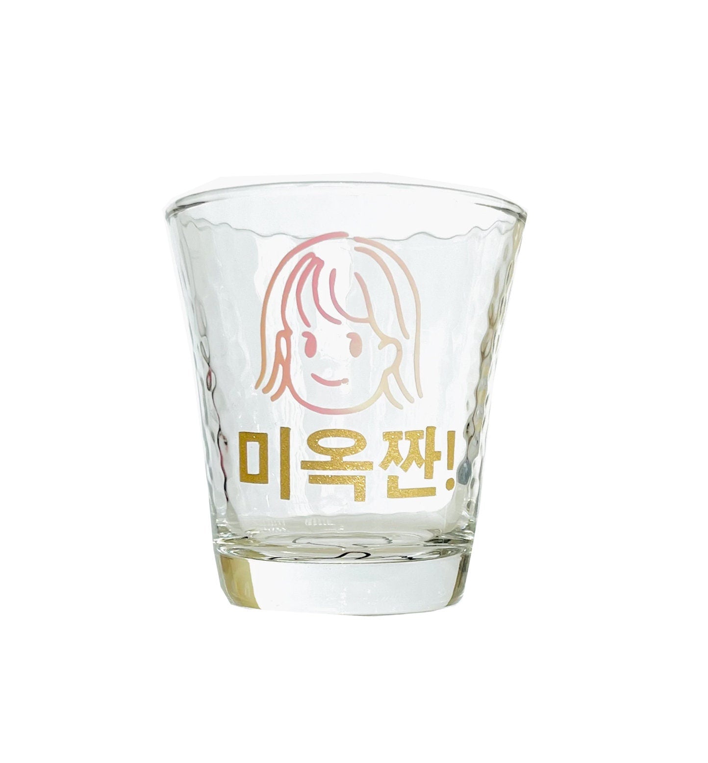 Custom korean name drinking glass