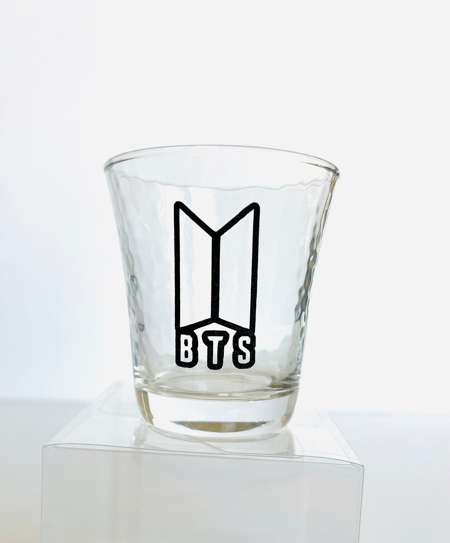 Bts whiskey glass, BTS glass, BTS alcohol glass