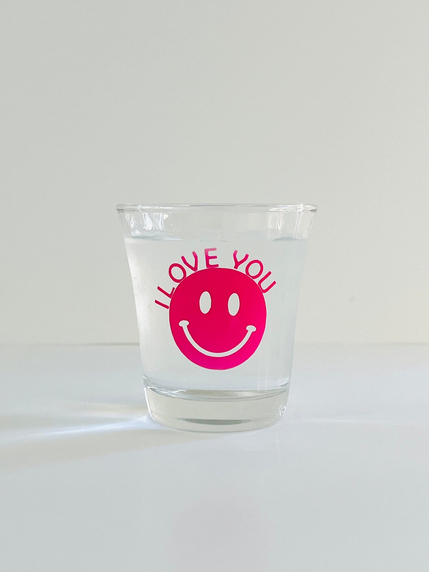 Color changed Smile drinking glasses. Smile drinking glass