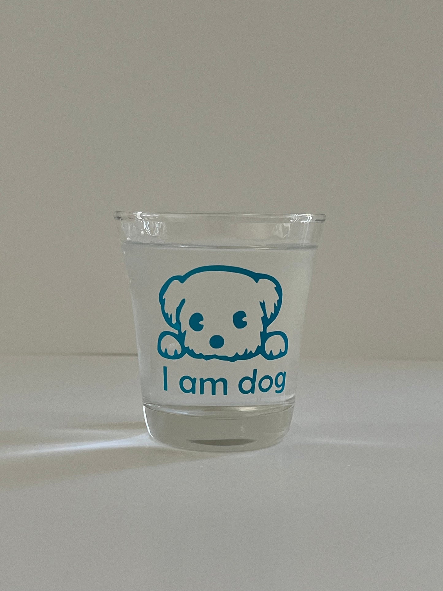 Color changed drinking glasses.Dog drinking glass