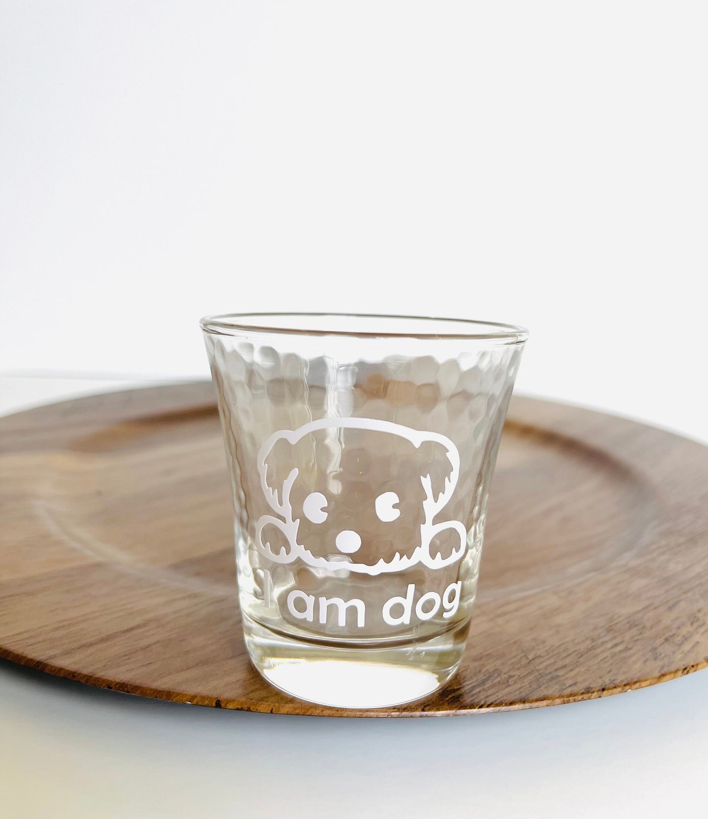 Color changed drinking glasses.Dog drinking glass