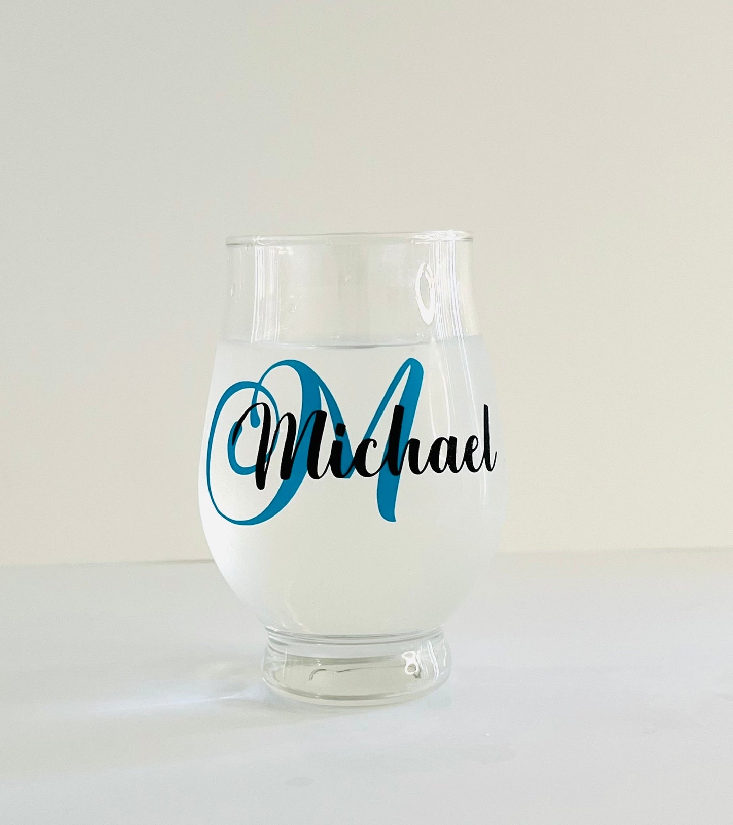 Color changing Custom name drinking glass, Personalized Initial  whiskey glass