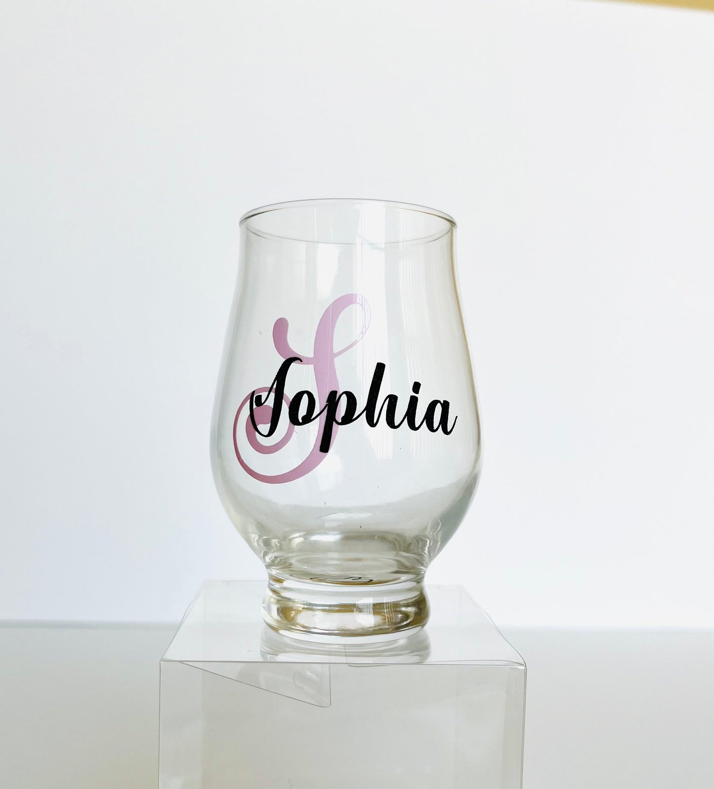 Color changing Custom name drinking glass, Personalized Initial  whiskey glass