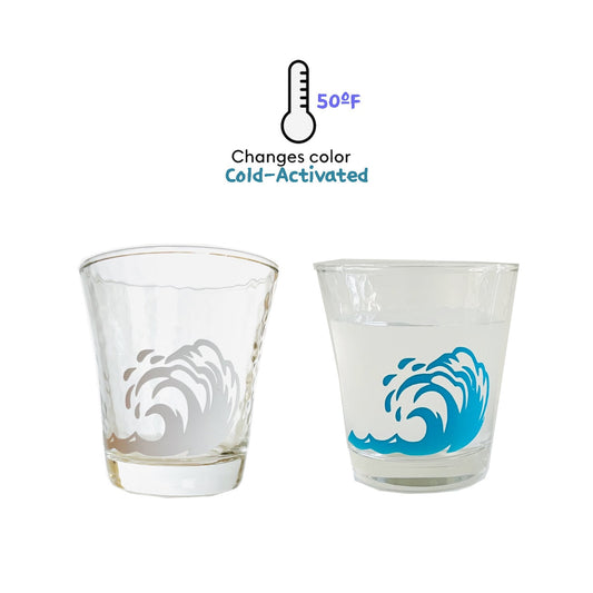 Color changed drinking glasses.Wave drinking glass