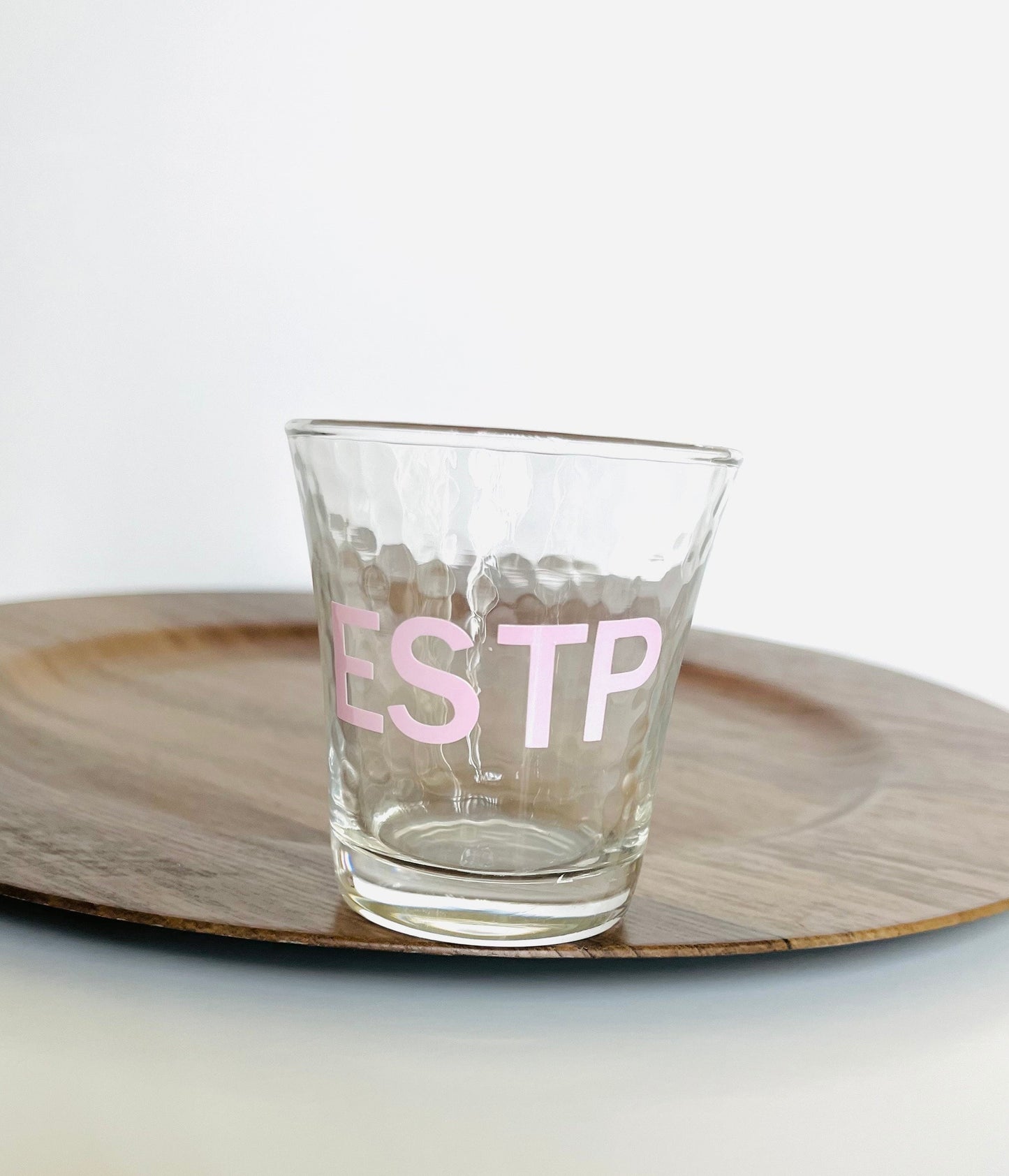 Color changed drinking glasses. MBTI drinking glass