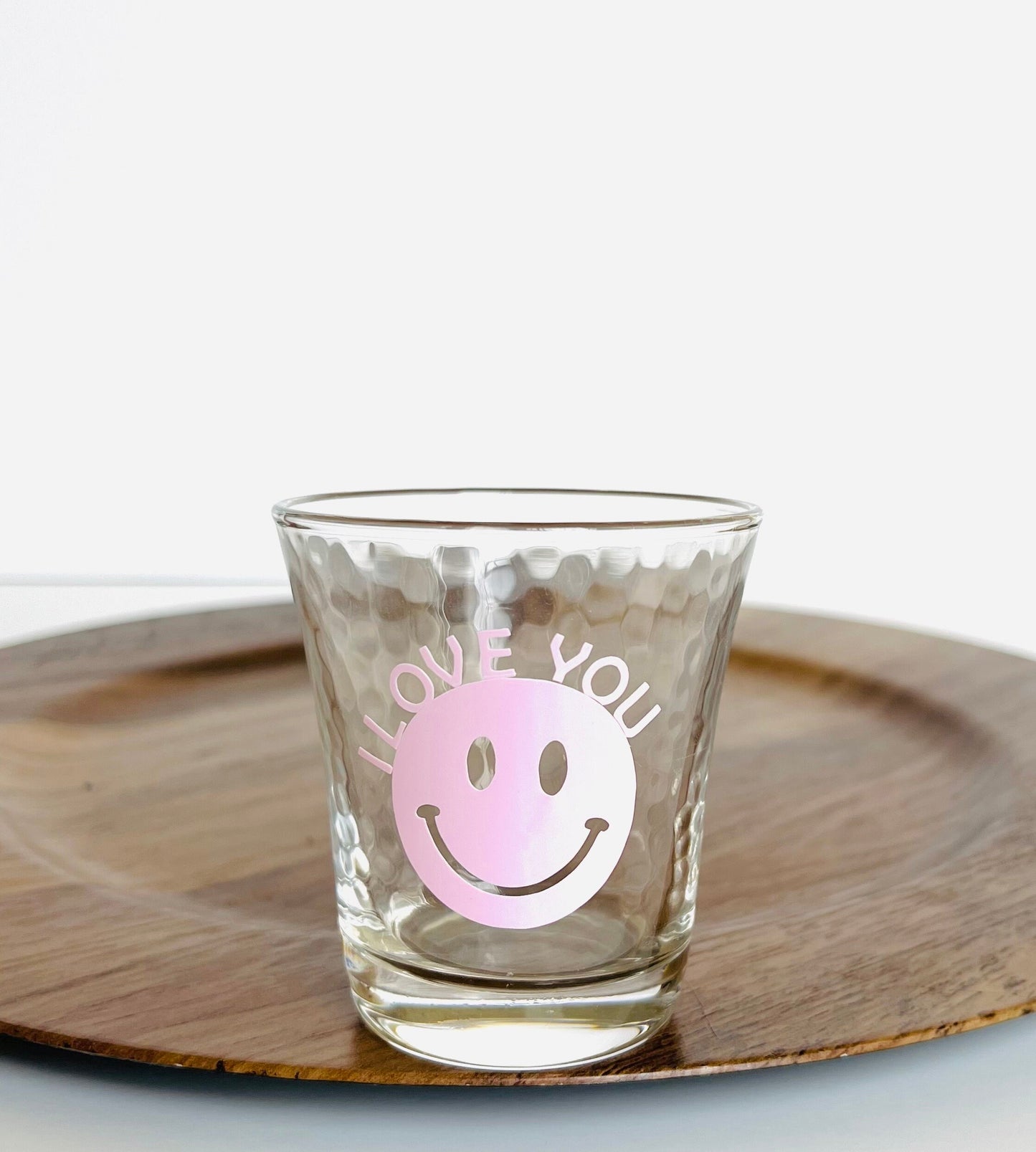 Color changed Smile drinking glasses. Smile drinking glass