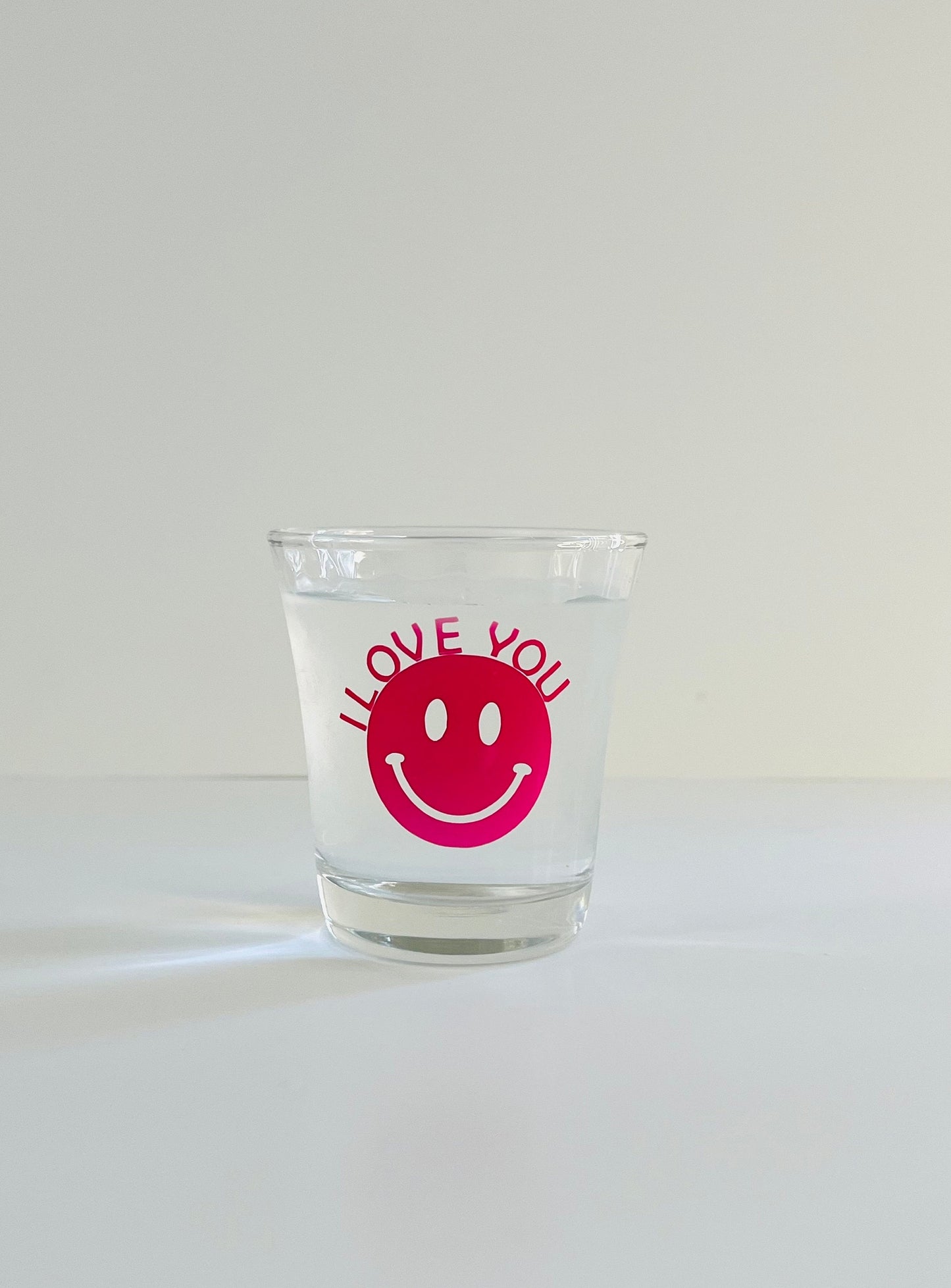 Color changed Smile drinking glasses. Smile drinking glass